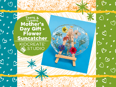 Kidcreate Studio - Woodbury. Mother's Day Gift- Flower Sun Catcher Workshop (9-14 Years)
