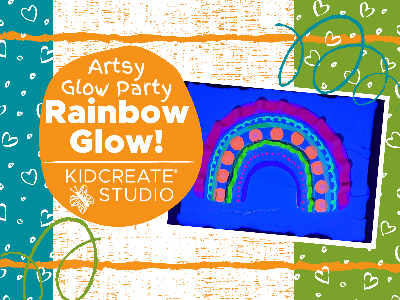 Kidcreate Studio - Ashburn.  Rainbow Glow  New Year's Eve Party (5-12 Years)